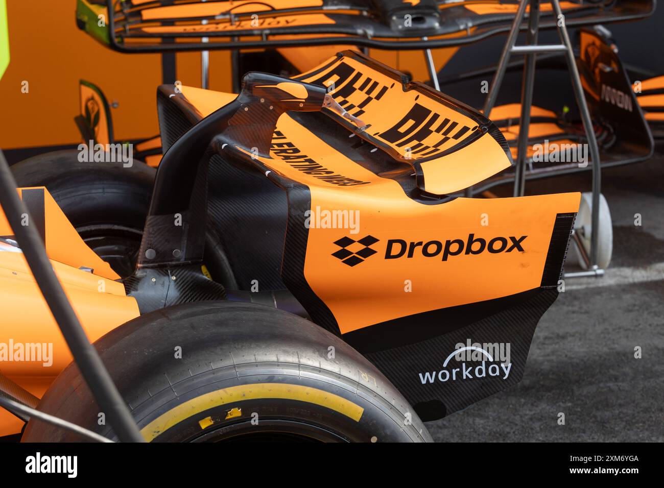 McLaren F1 Team MCL38, mechanical detail rear wing during the Formula 1 ...