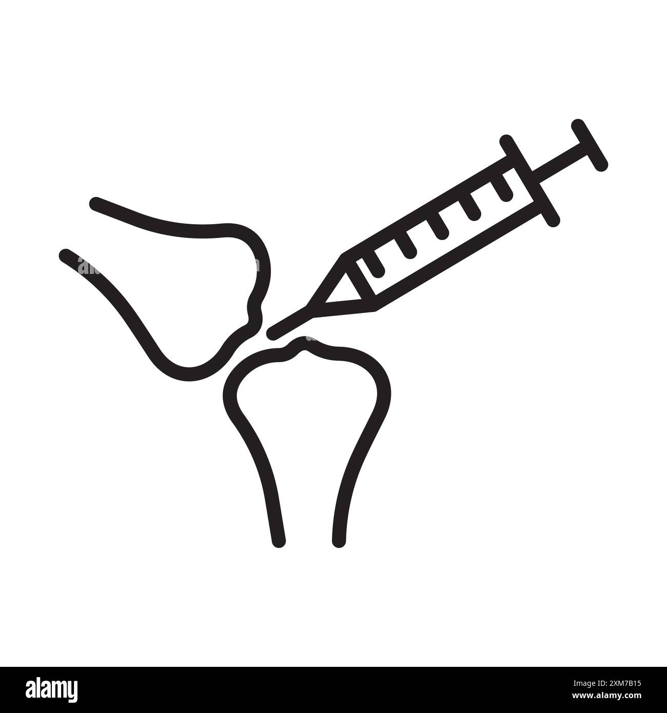 Treatment arthritis icon Black line art vector in black and white ...