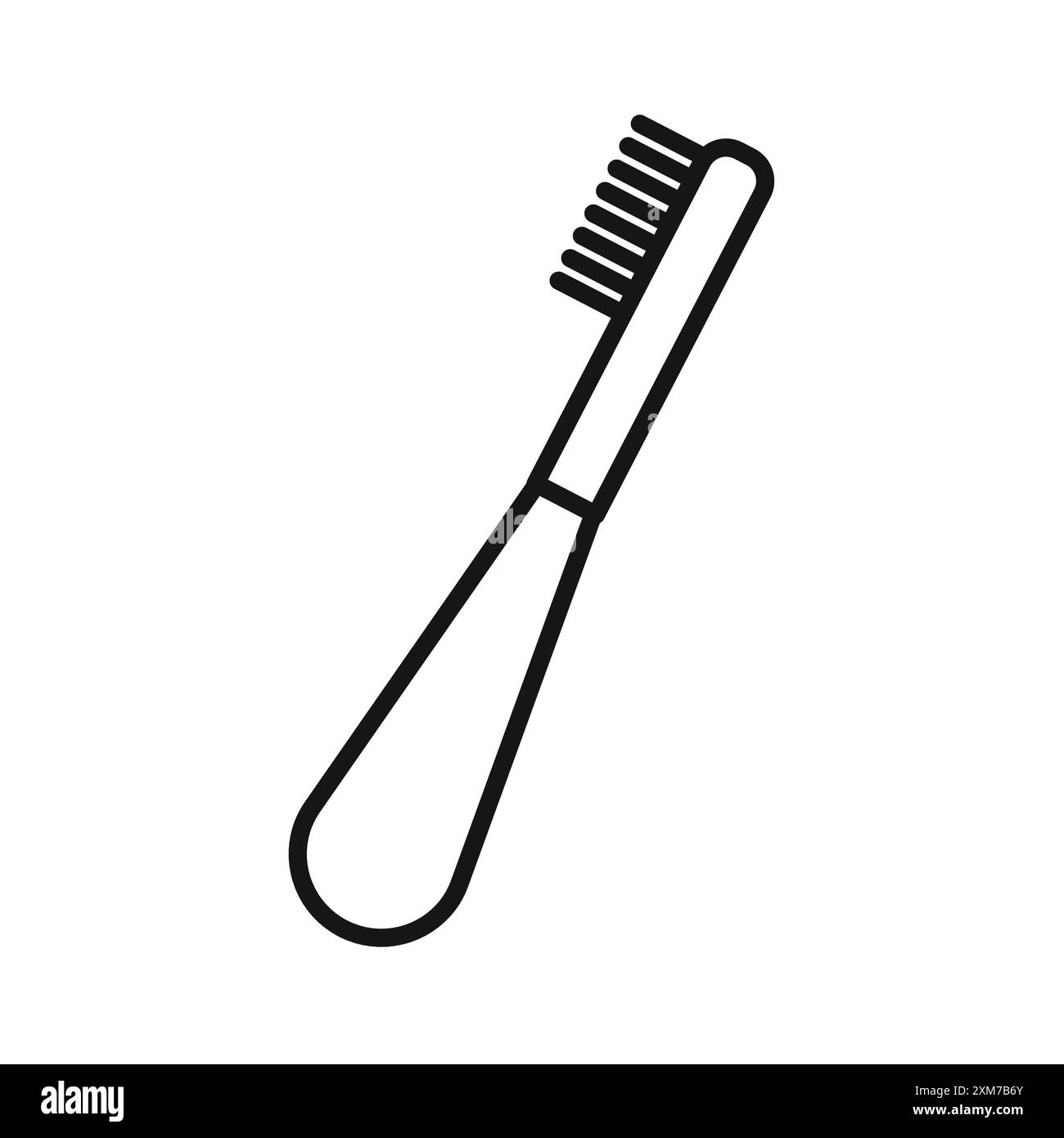 tooth brush icon Black line art vector in black and white outline set ...