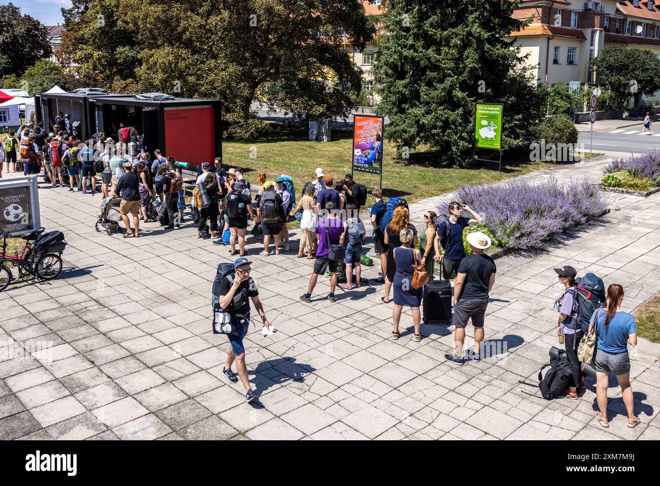 The 50th Summer film School, film festival in Uherske Hradiste, Czech Republic, starts on July 26, 2024. (CTK Photo/Tomas Zelezny) Stock Photo