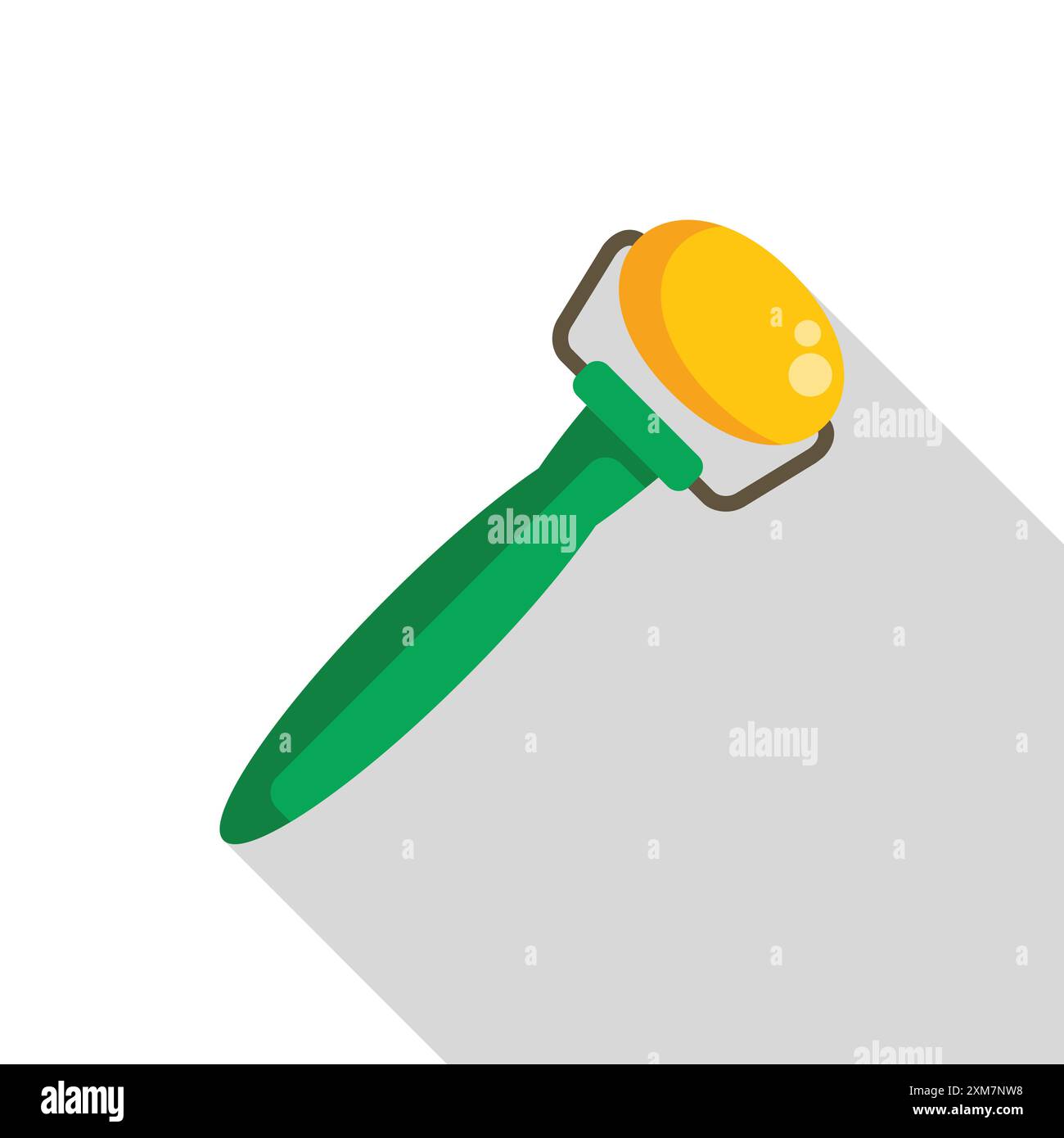 Manual citrus juicer squeezing fresh juice icon in flat style on a white background Stock Vector