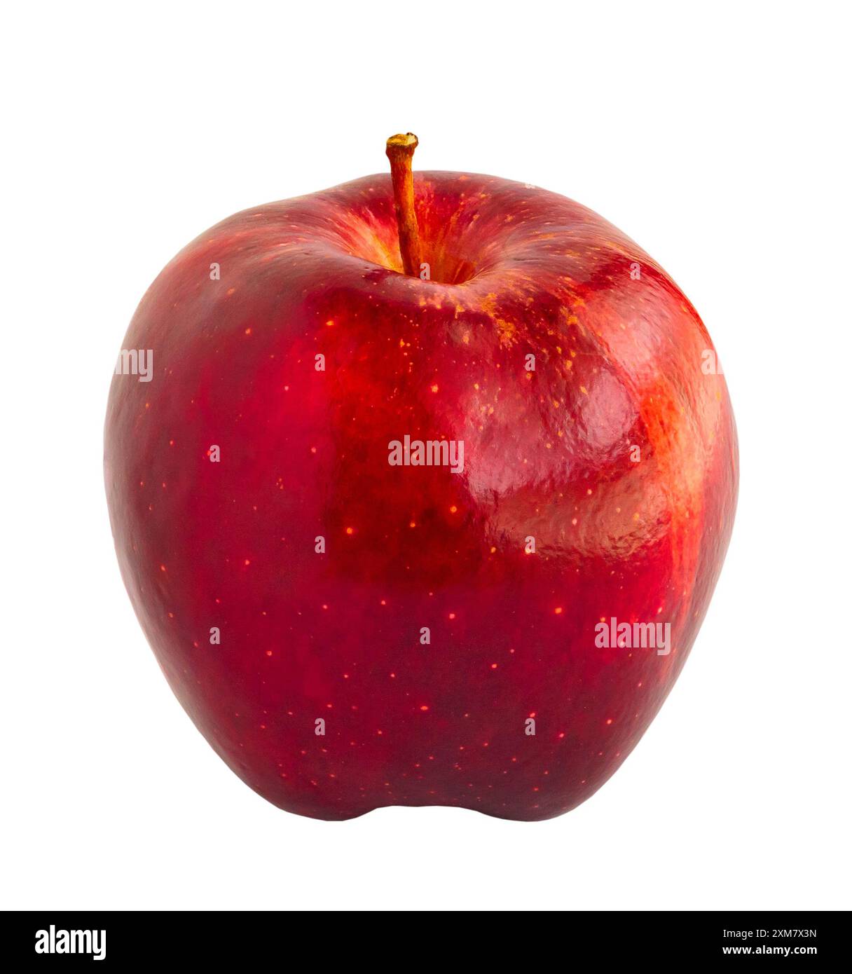 Fresh red apple isolated on white background Stock Photo - Alamy