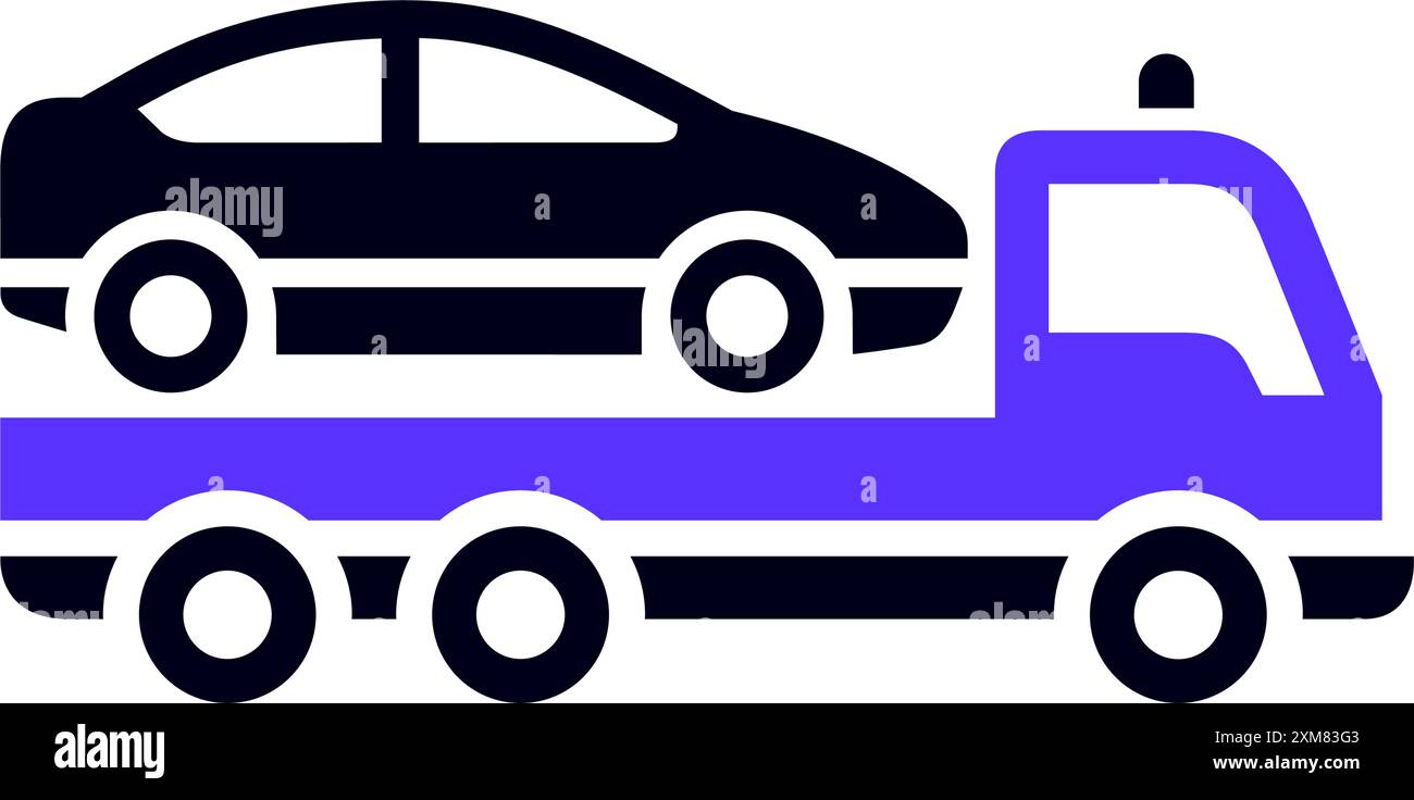 Transport flat icon, square shape Stock Vector
