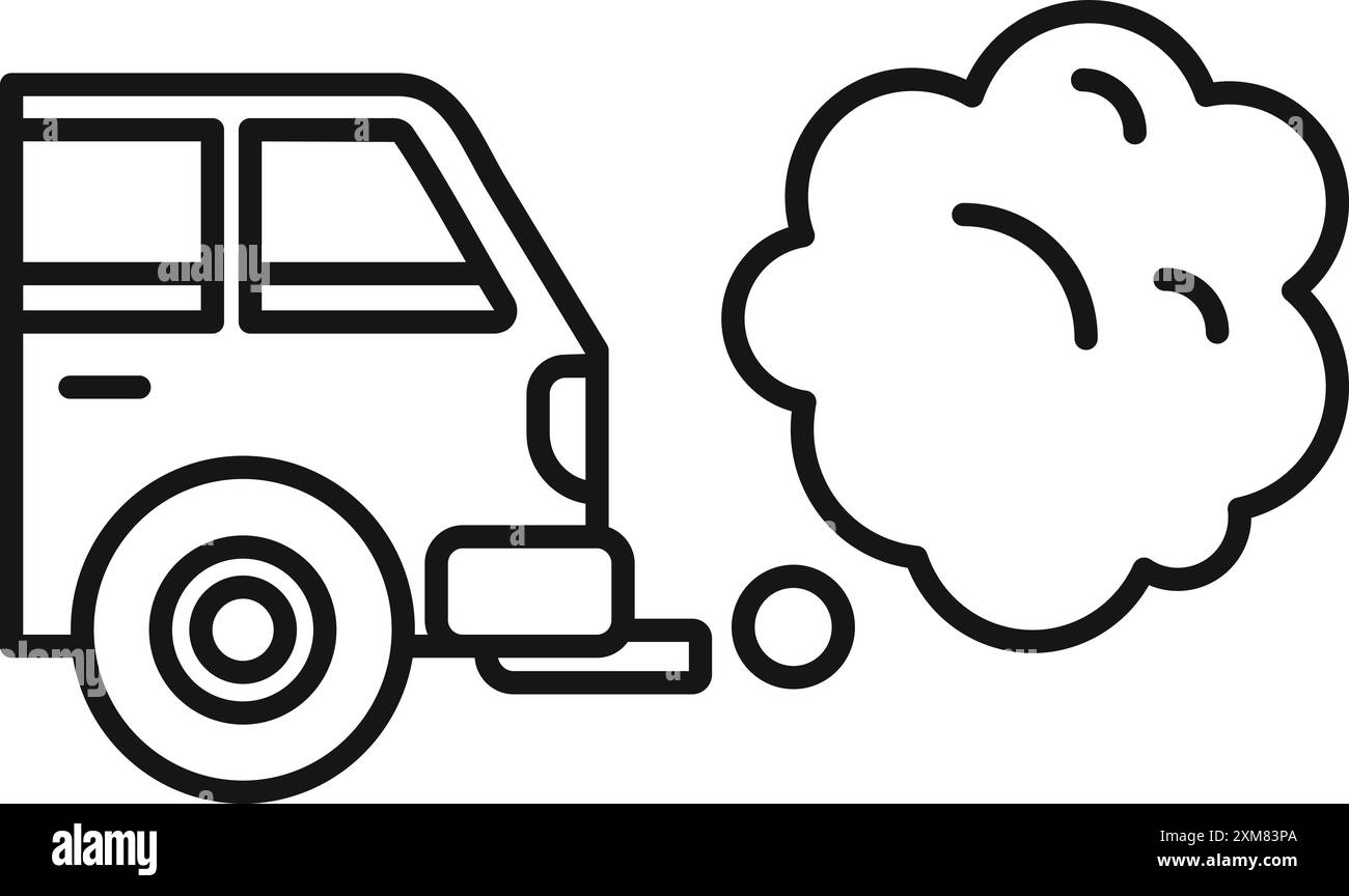 Diesel fumes pollution Black and White Stock Photos & Images - Alamy