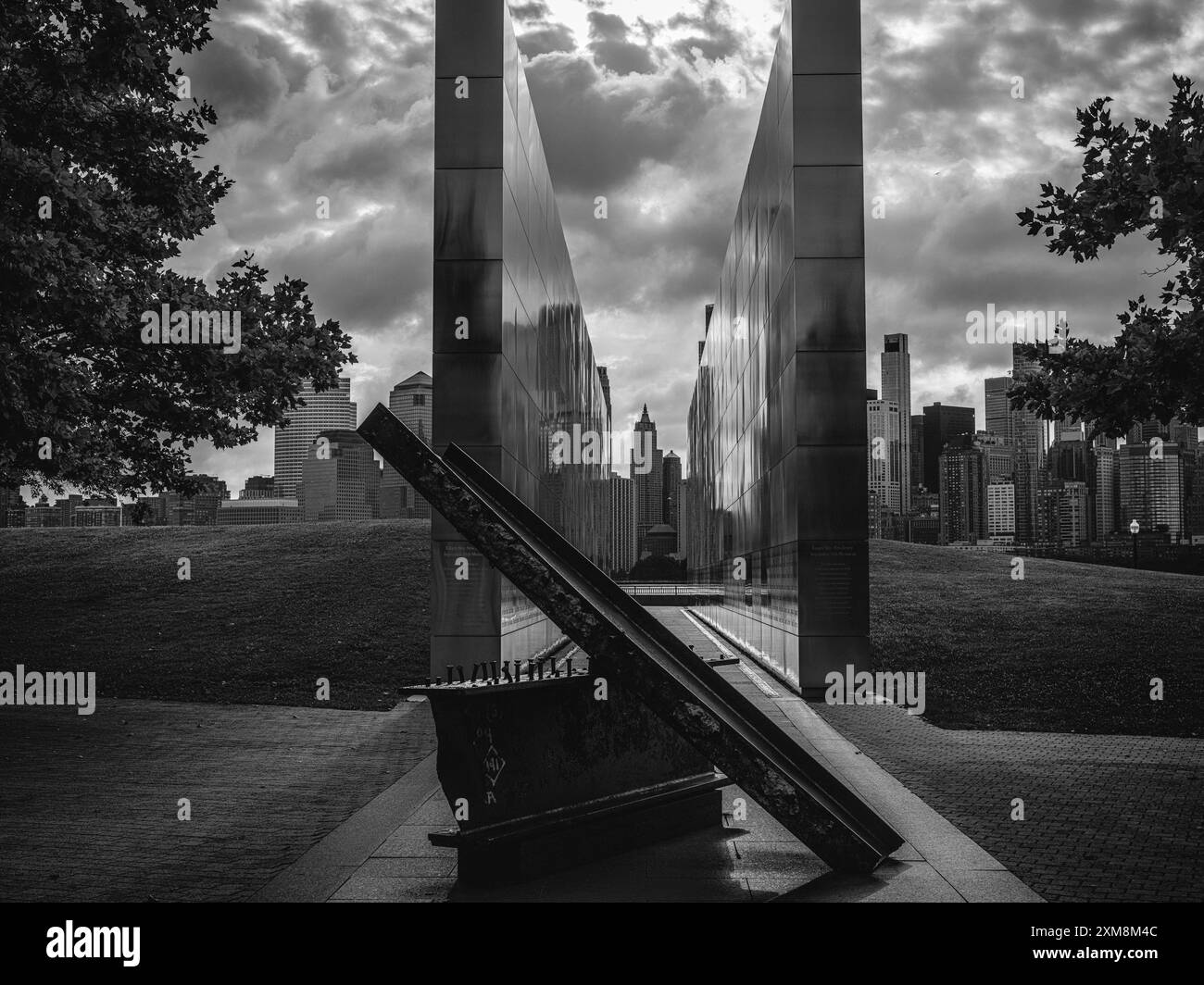 Empty Sky 9-11 Memorial, Liberty State Park, New Jersey Stock Photo