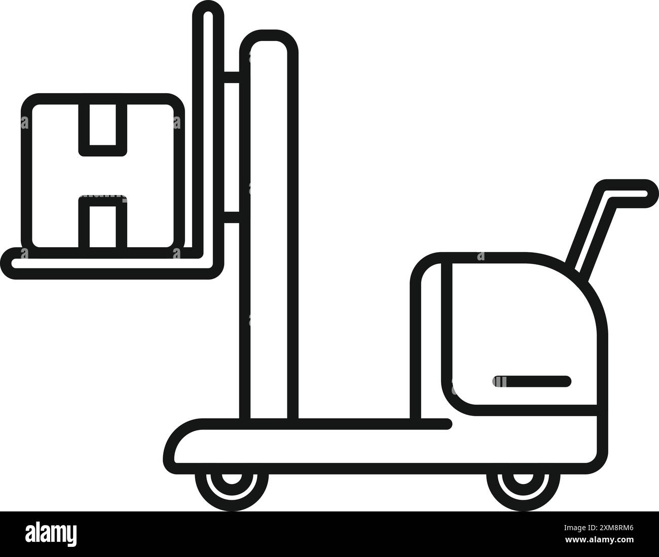 Drawing Of A Forklift