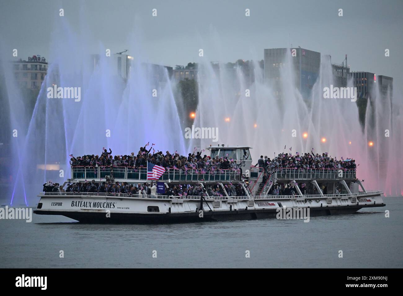 Olympics opening ceremony 2024 usa hires stock photography and images