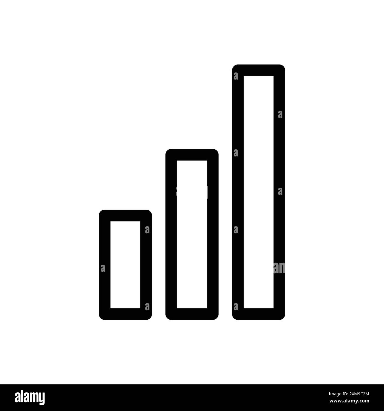 Chart icon linear logo mark set collection in black and white for web ...