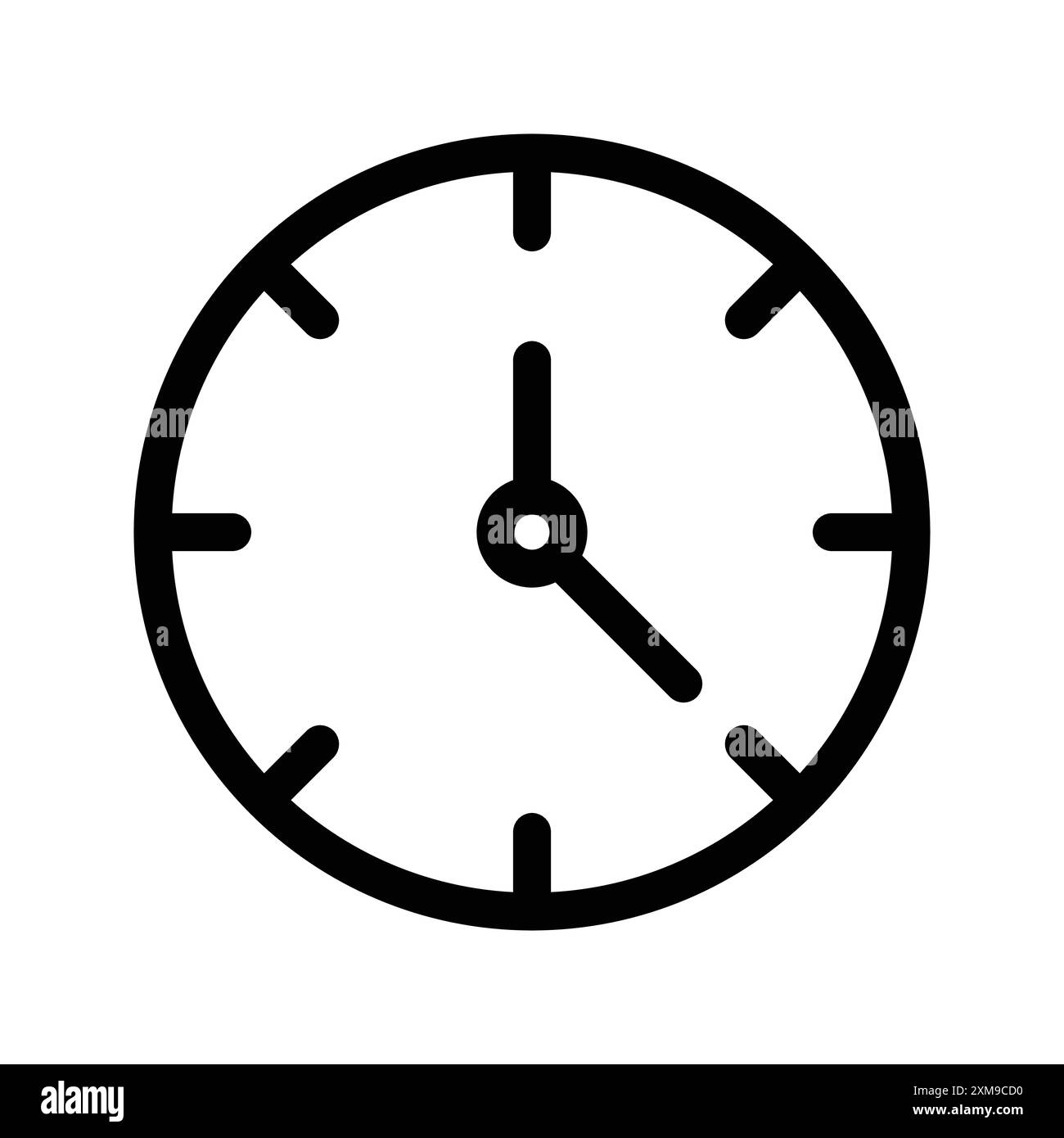 Clock icon linear logo mark set collection in black and white for web ...