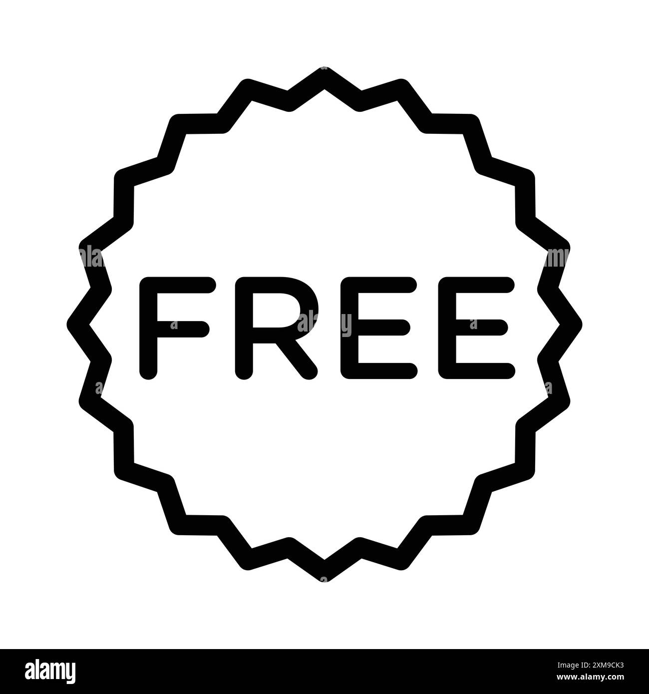 Free label icon linear logo mark set collection in black and white for web Stock Vector