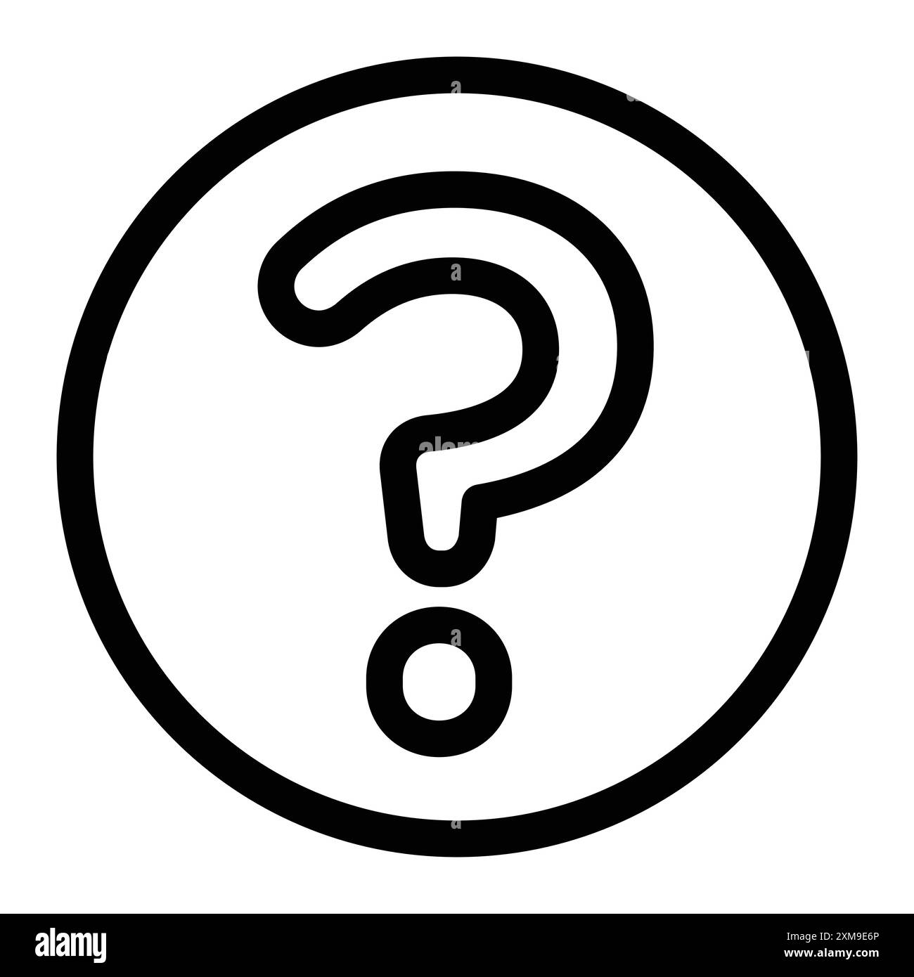 Question mark icon linear logo mark set collection in black and white ...