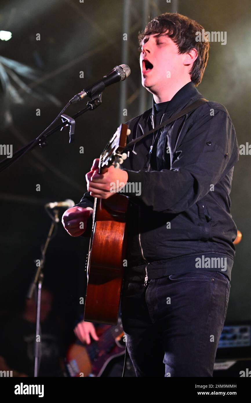 Beauly, Inverness, Scotland. Thursday 26th July, 2024. Jake Bugg performs on the Garden stage at the Belladrum Festival. Credit, Brian Anderson. Credit: Brian Anderson/Alamy Live News Stock Photo