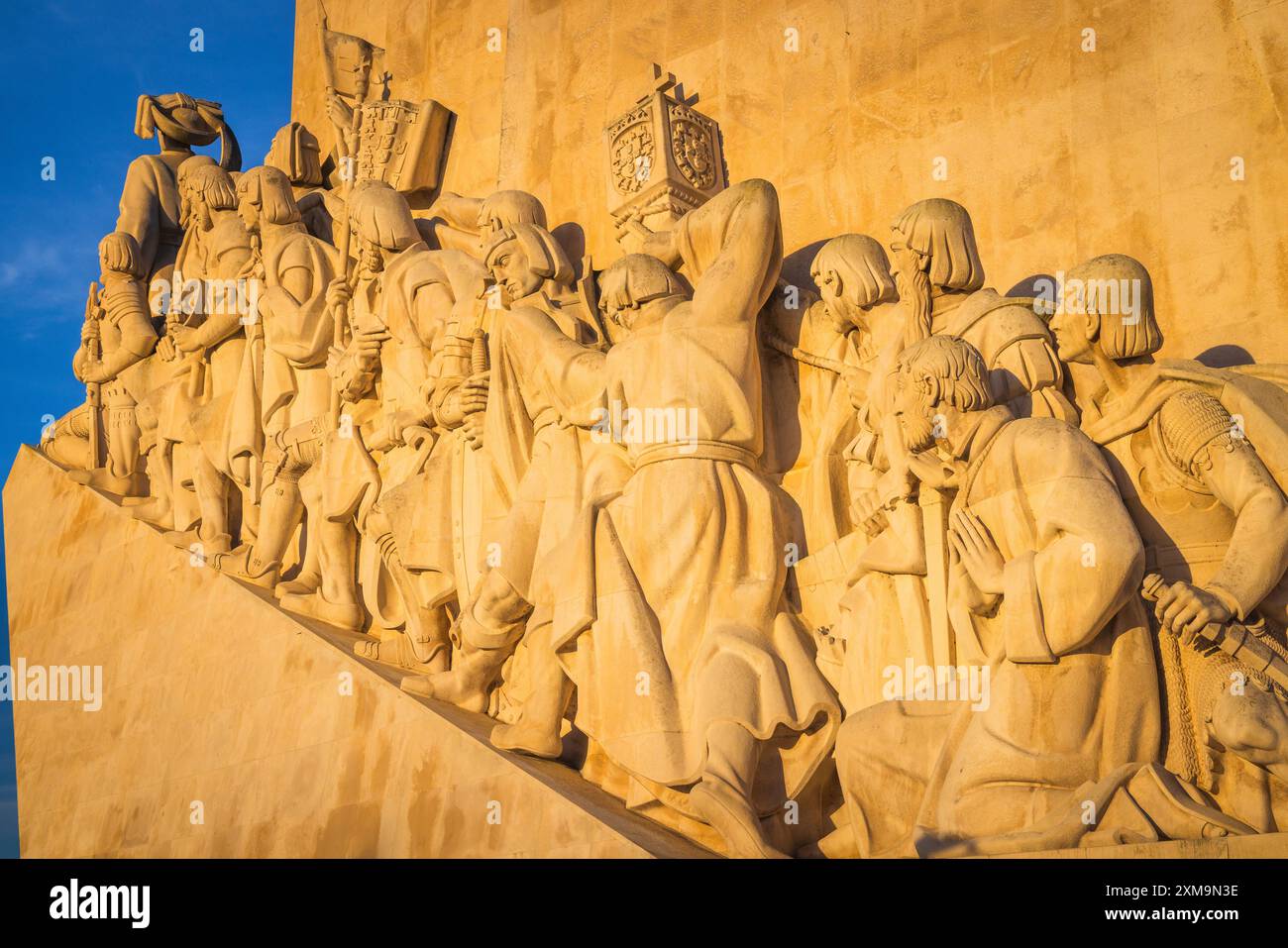 The Monument of the Discoveries (Portuguese: Padrão dos Descobrimentos) is a monument in Lisbon, Portugal. Stock Photo
