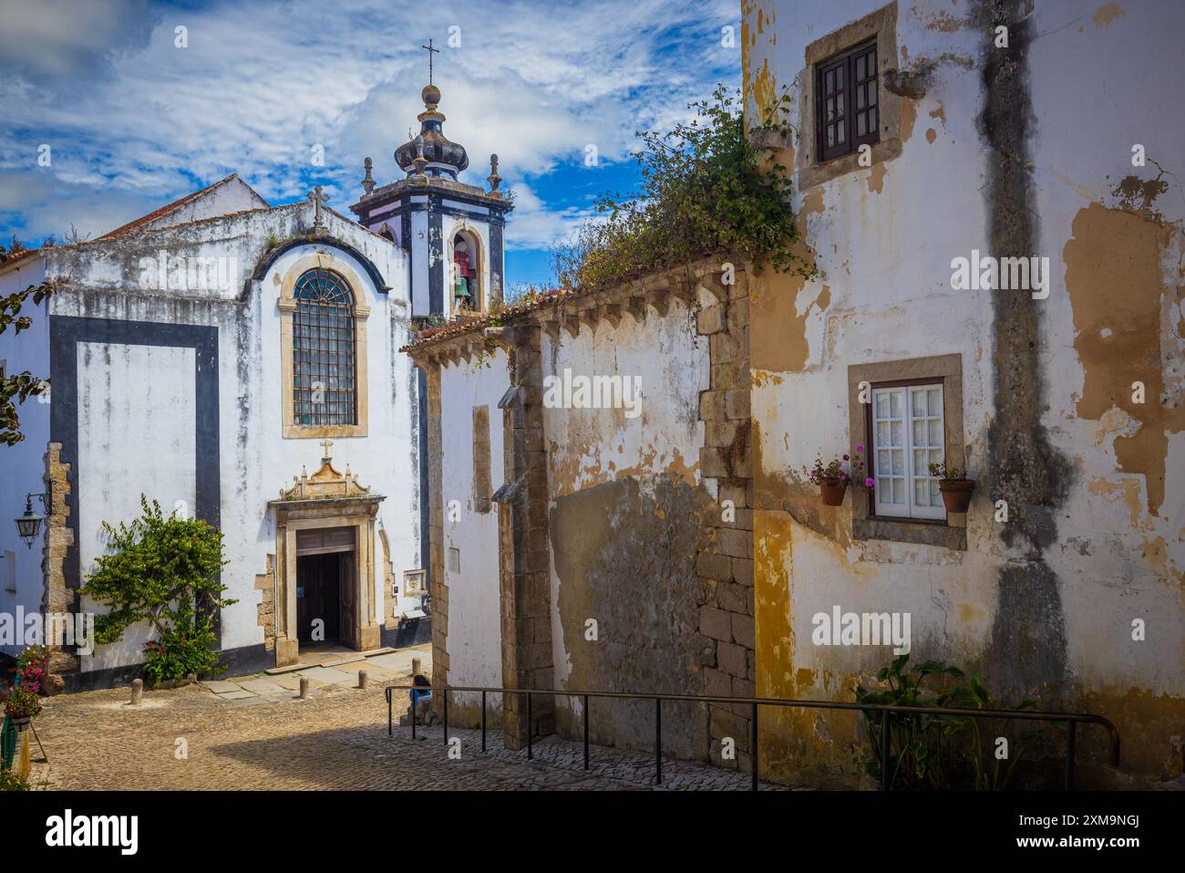 Óbidos is a town and a municipality in the Oeste region, historical province of Estremadura and the Leiria district. Stock Photo