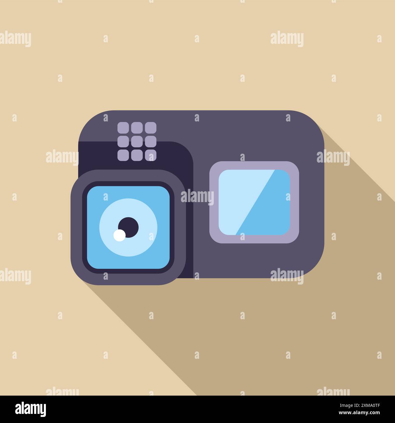 Sleek and compact action camera, ready to capture every thrilling