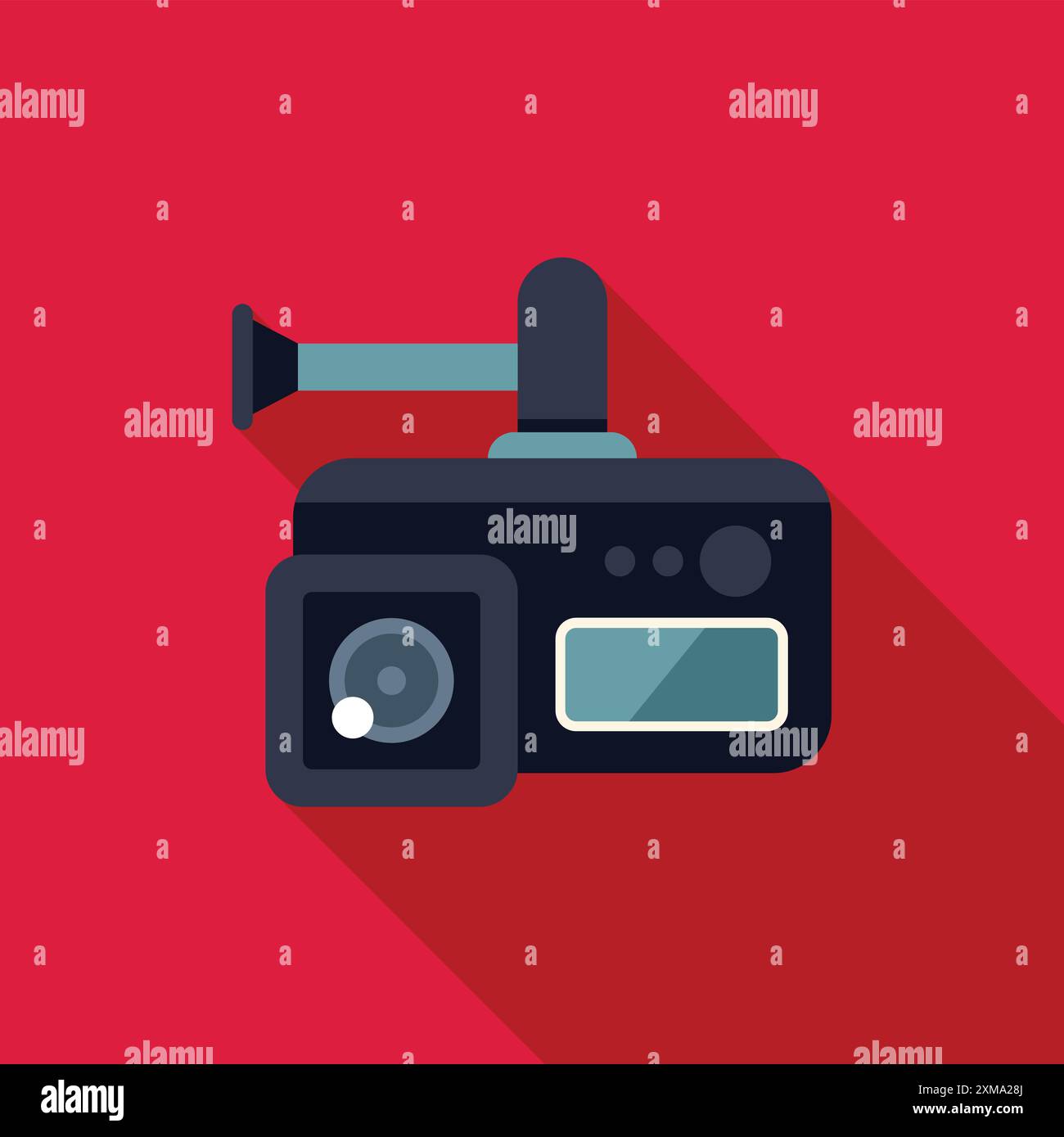 Blackbox is recording and working, capturing video and audio Stock Vector