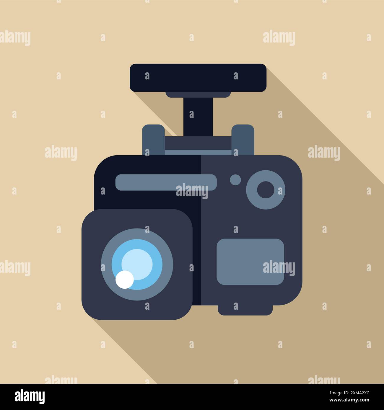 Modern action camera, ready to capture every thrilling adventure Stock