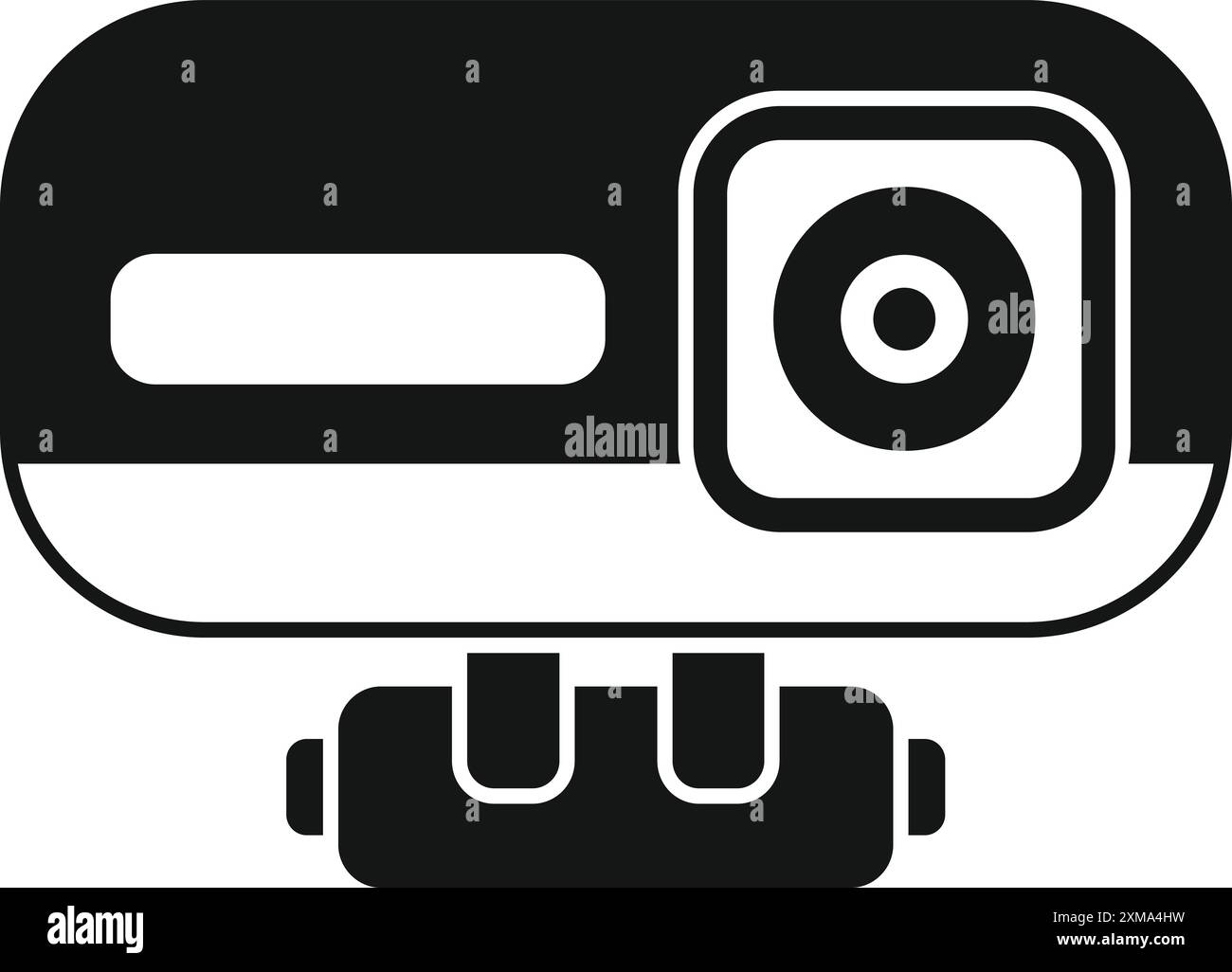 Action camera, ready to capture every heart stopping moment Stock