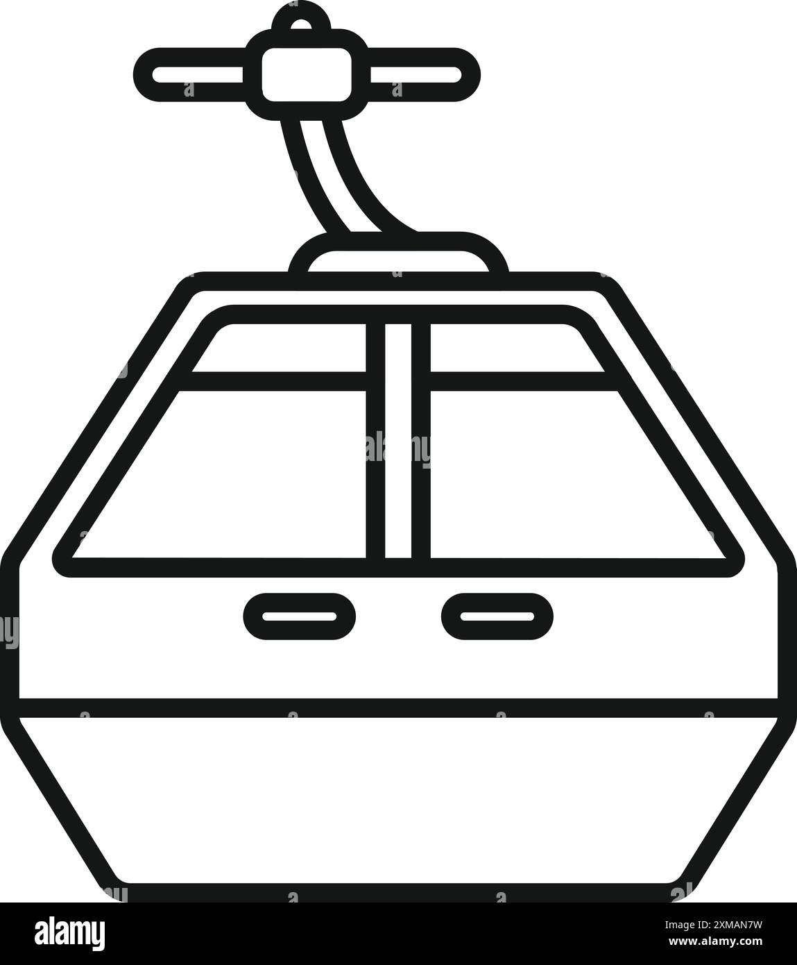 Funicular cabin icon. Outline funicular cabin icon for web design ...