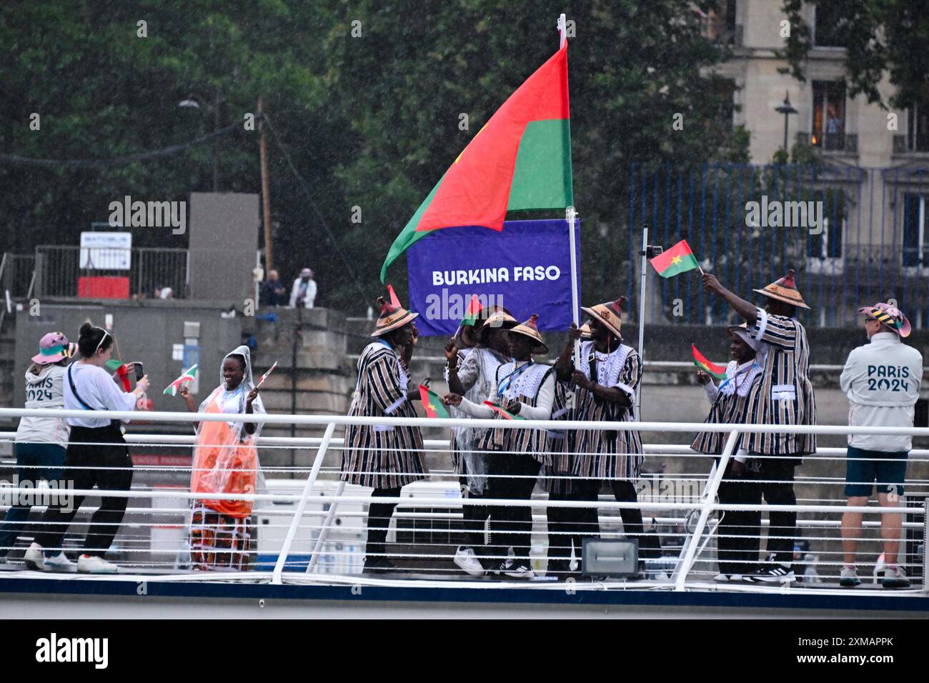 Paris, France. 26th July, 2024. Team Burkina Faso parade, Opening