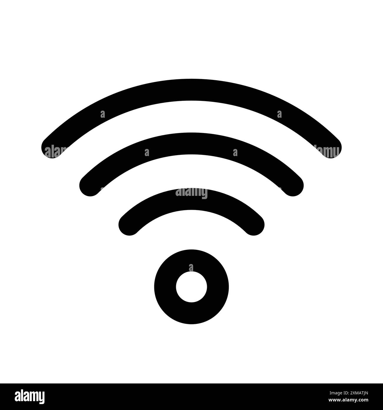 Wifi icon linear logo mark set collection in black and white for web ...