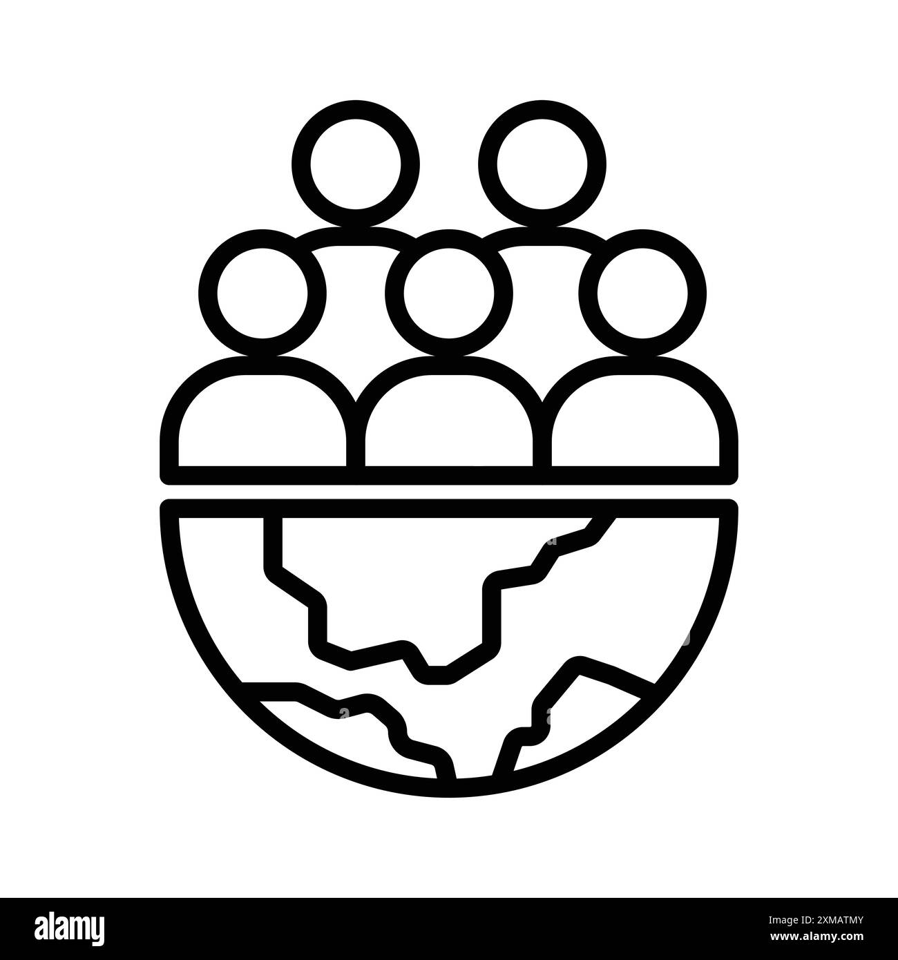 World population day logo hi-res stock photography and images - Alamy