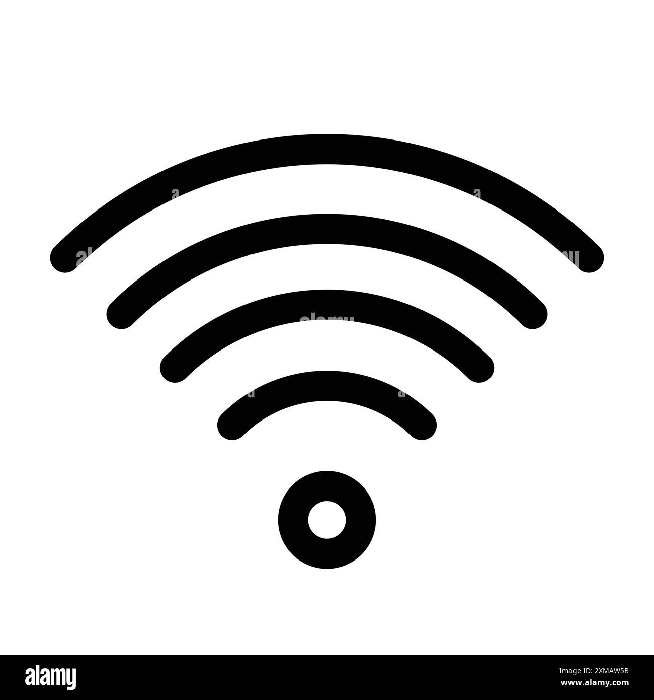 Wifi icon linear logo mark set collection in black and white for web ...