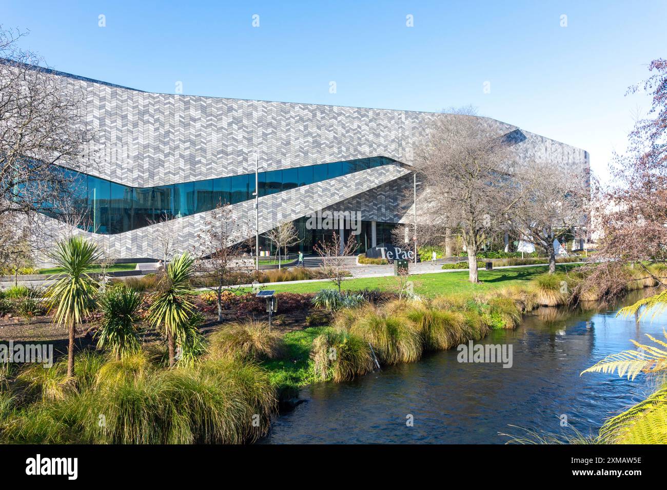 Te Pae Christchurch Convention Centre across River Avon, Armagh Street ...