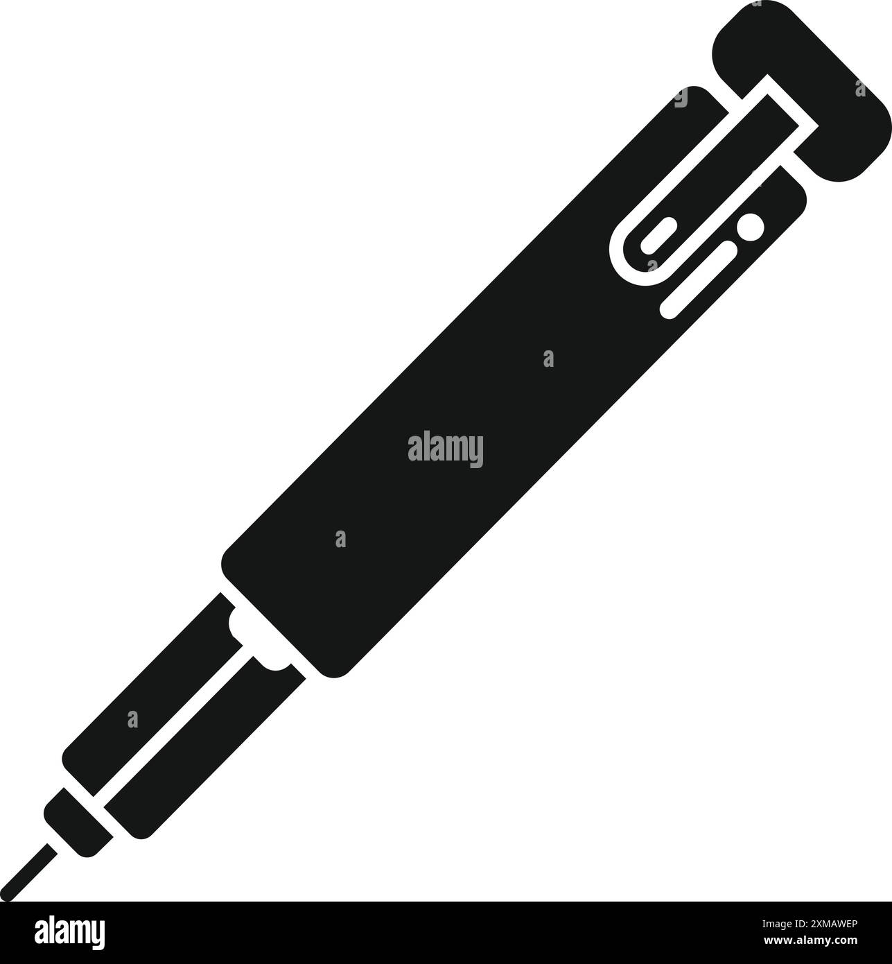 Electronic cigarette device for vaping using e liquid, e juice for people trying to quit smoking Stock Vector
