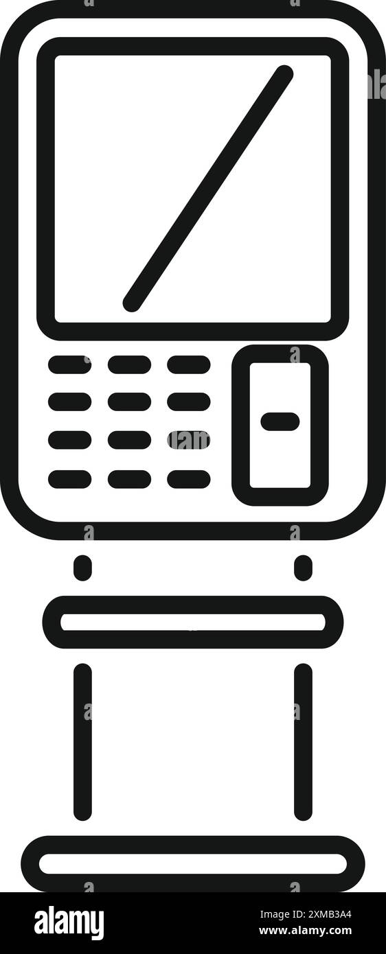 Pay phone parking meter Stock Vector Images - Alamy