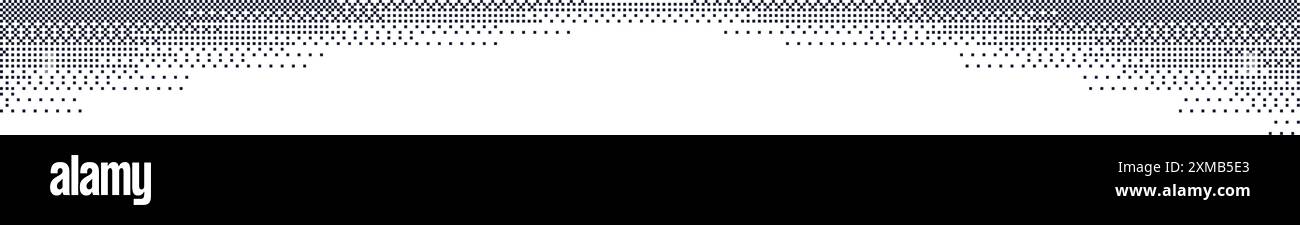Set of grainy noise and stipple shadow dots with gradient edges. Flat vector illustration isolated on white background. Stock Vector