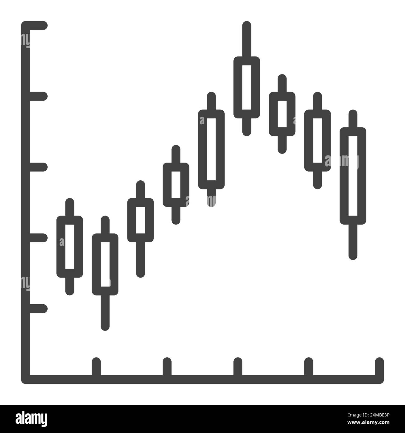 Cryptocurrency Trading vector Candlestick Chart Formation concept ...