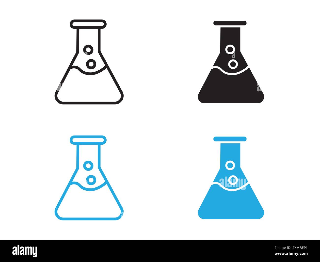 Chemical beaker icon outline style hi-res stock photography and images ...
