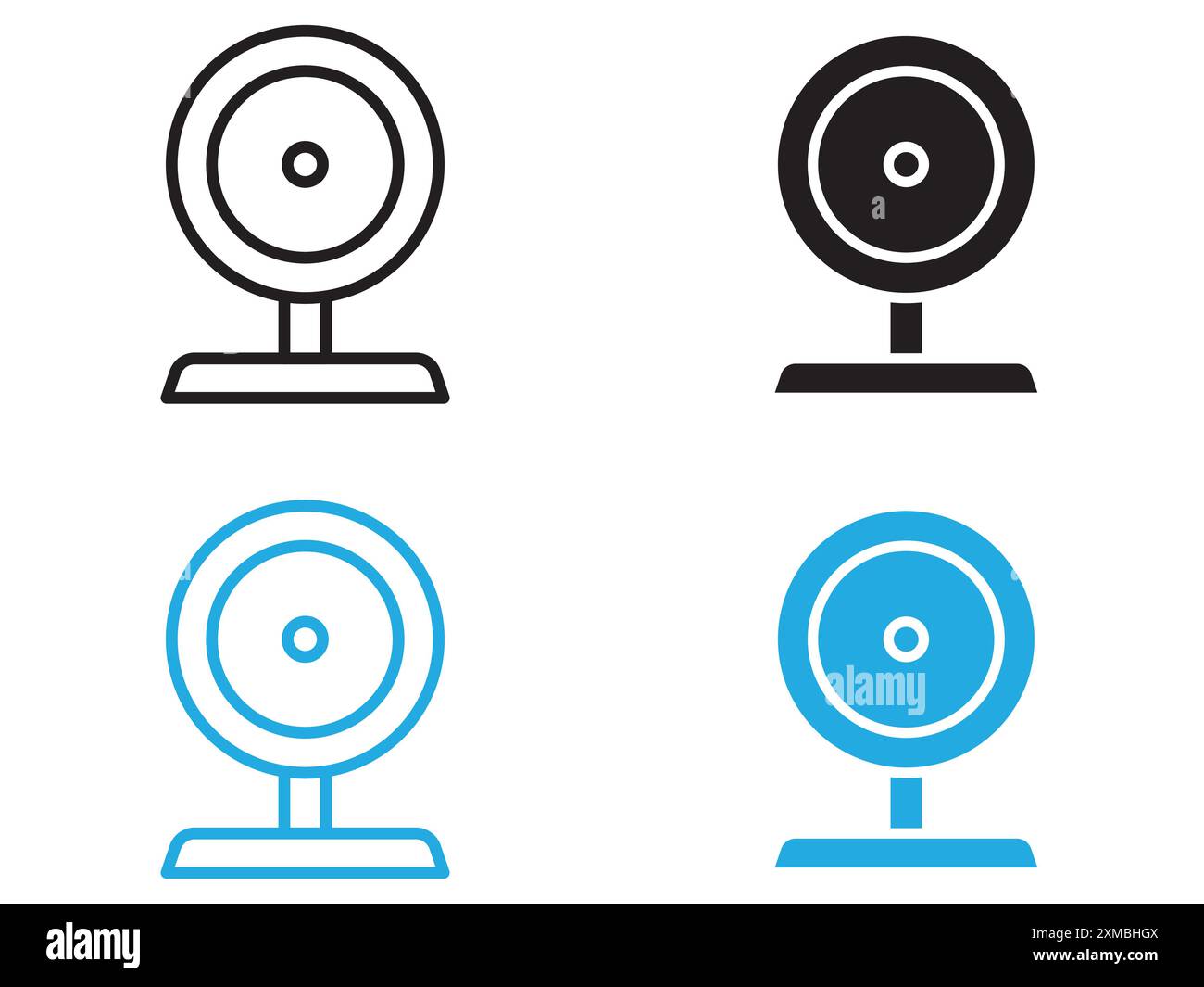 Webcam outline Stock Vector Images - Alamy
