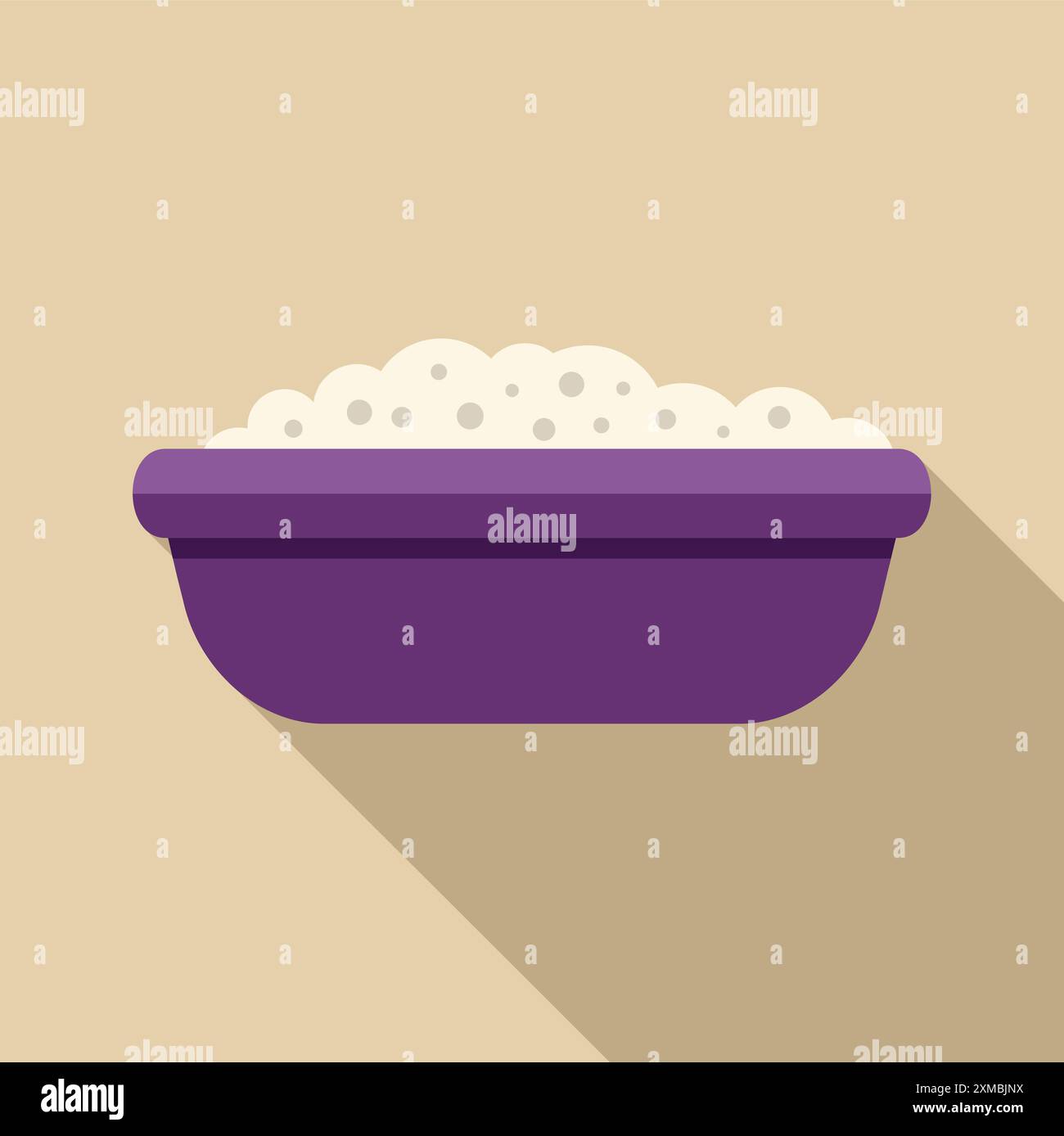 Purple basin full of soap suds, perfect for laundry, housework, and ...