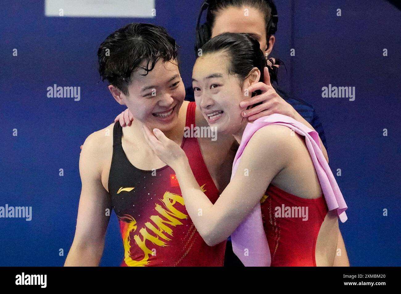 China's Chen Yiwen and Chang Yani Hugh after competing in the women's ...