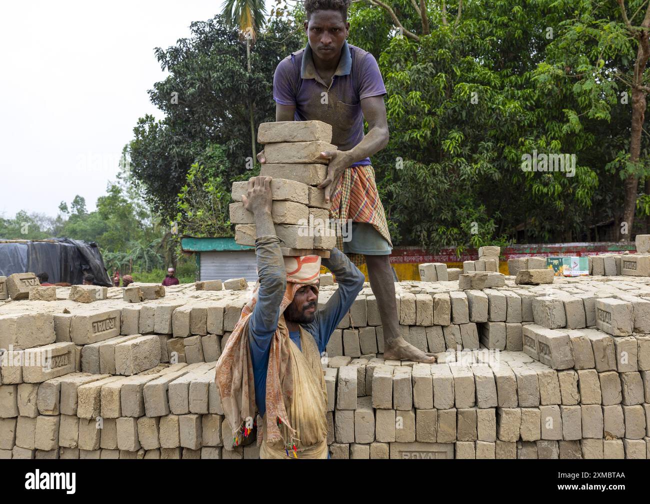 Unloading brick hi-res stock photography and images - Alamy