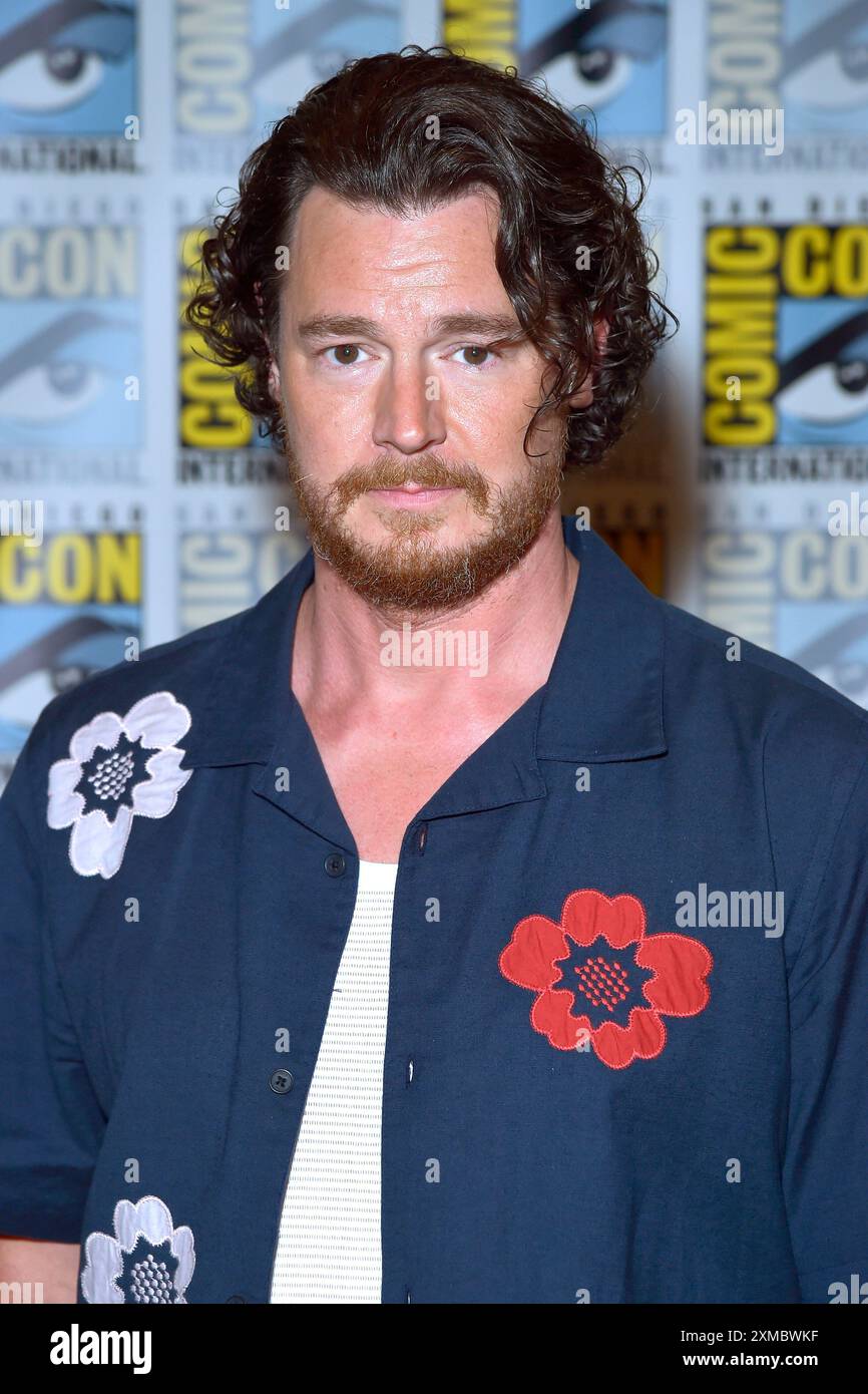 Benjamin Walker beim Photocall zur 2. Staffel der Amazon Prime Video Serie 'The Lord of the Rings: The Rings of Power / Der Herr der Ringe: Die Ringe der Macht' auf der San Diego Comic-Con International 2024 im Hilton Bayfront Hotel. San Diego, 26.07.2024 Stock Photo