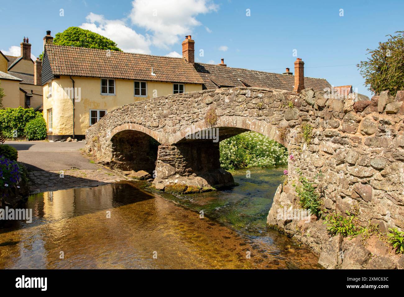Pack Horse Bridge, Allerford, Somerset, England Stock Photo Alamy