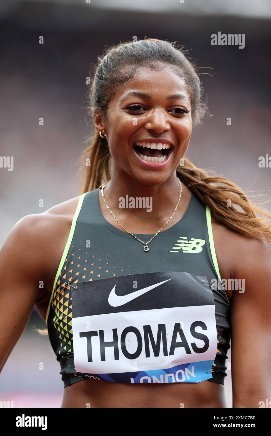 Gabrielle THOMAS (United States of America), after winning in the Women