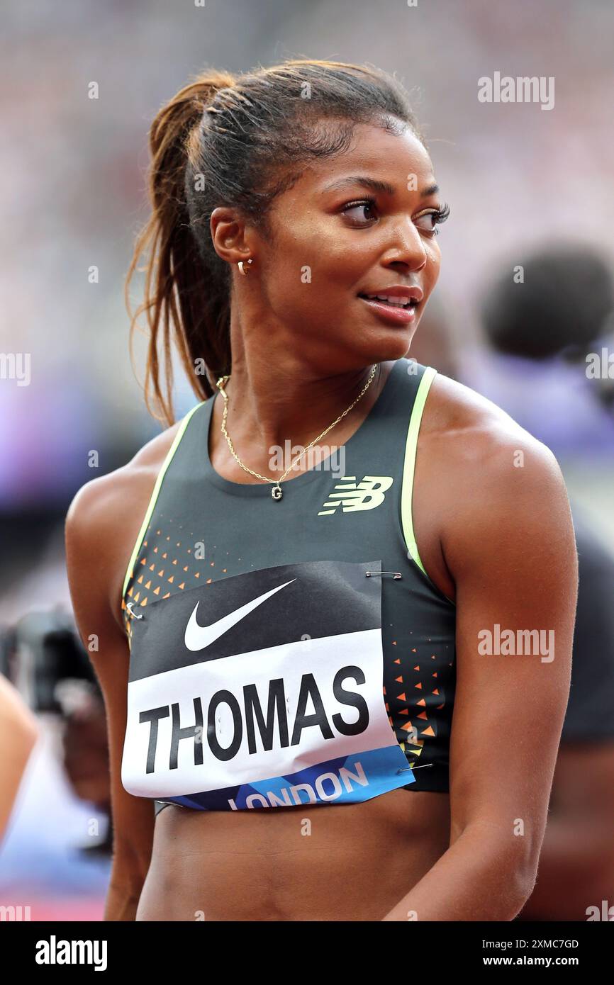 Gabrielle THOMAS (United States of America), after winning in the Women ...