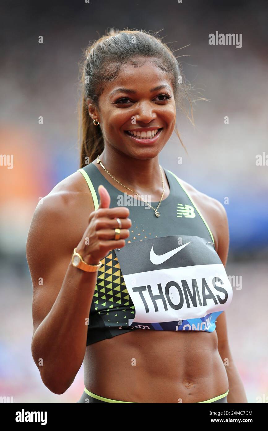 Gabrielle THOMAS (United States of America), after winning in the Women