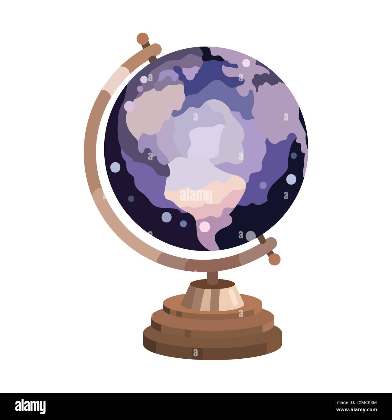 Witch's Mysterious Magic World Globe Stock Vector