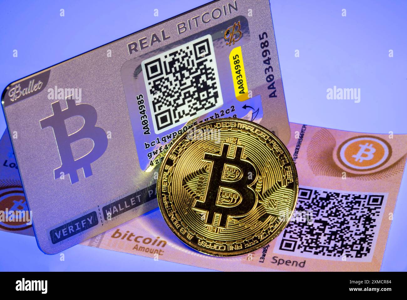 Crypto wallets for cryptocurrencies, hardware wallets, paper wallets,  offline and alalogue for secure access to cryptocurrencies, symbol coin  Stock Photo - Alamy