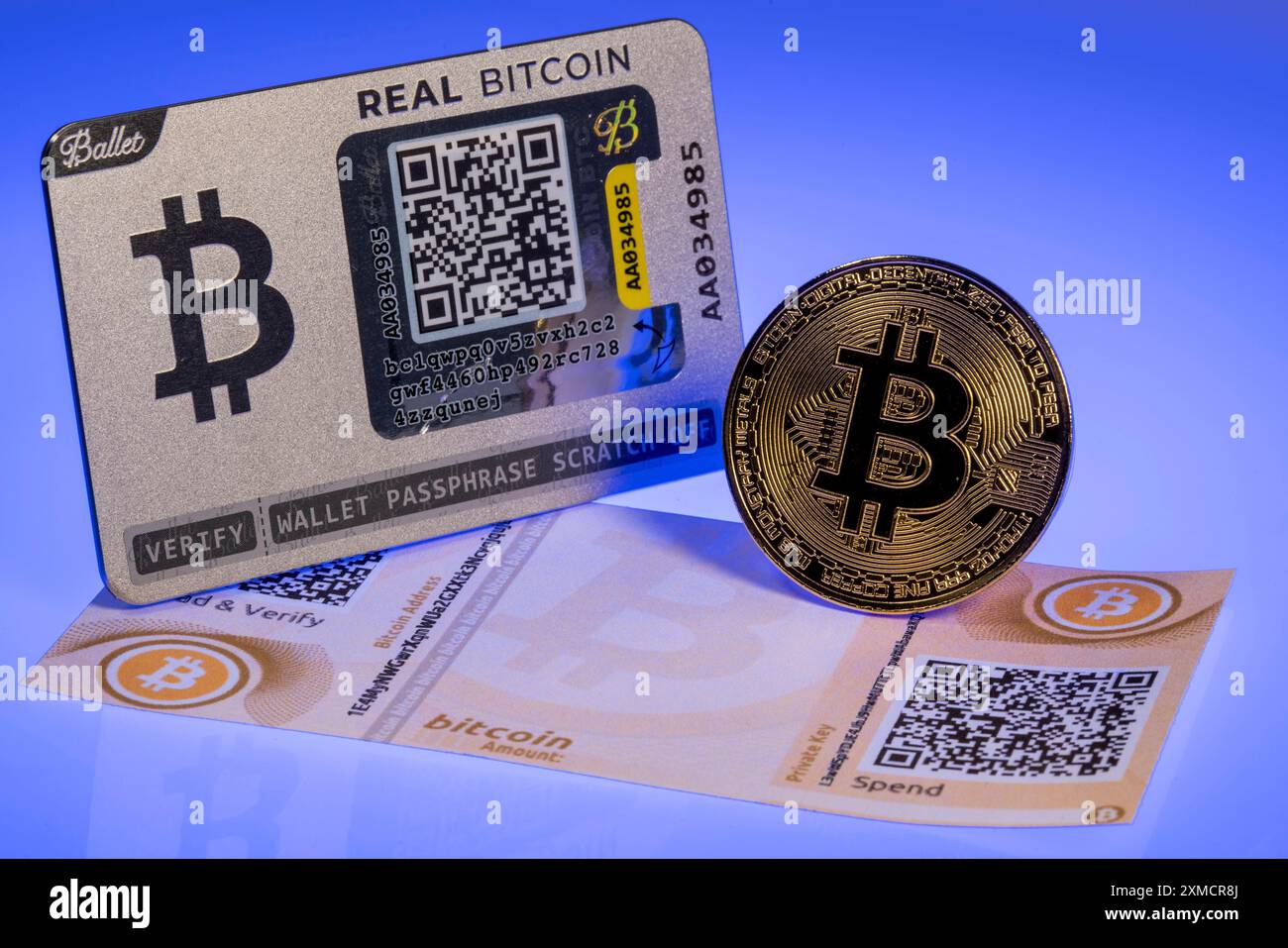 Crypto wallets for cryptocurrencies, hardware wallets, paper wallets,  offline and alalog for secure access to cryptocurrencies, bitcoin, symbol  coin Stock Photo - Alamy