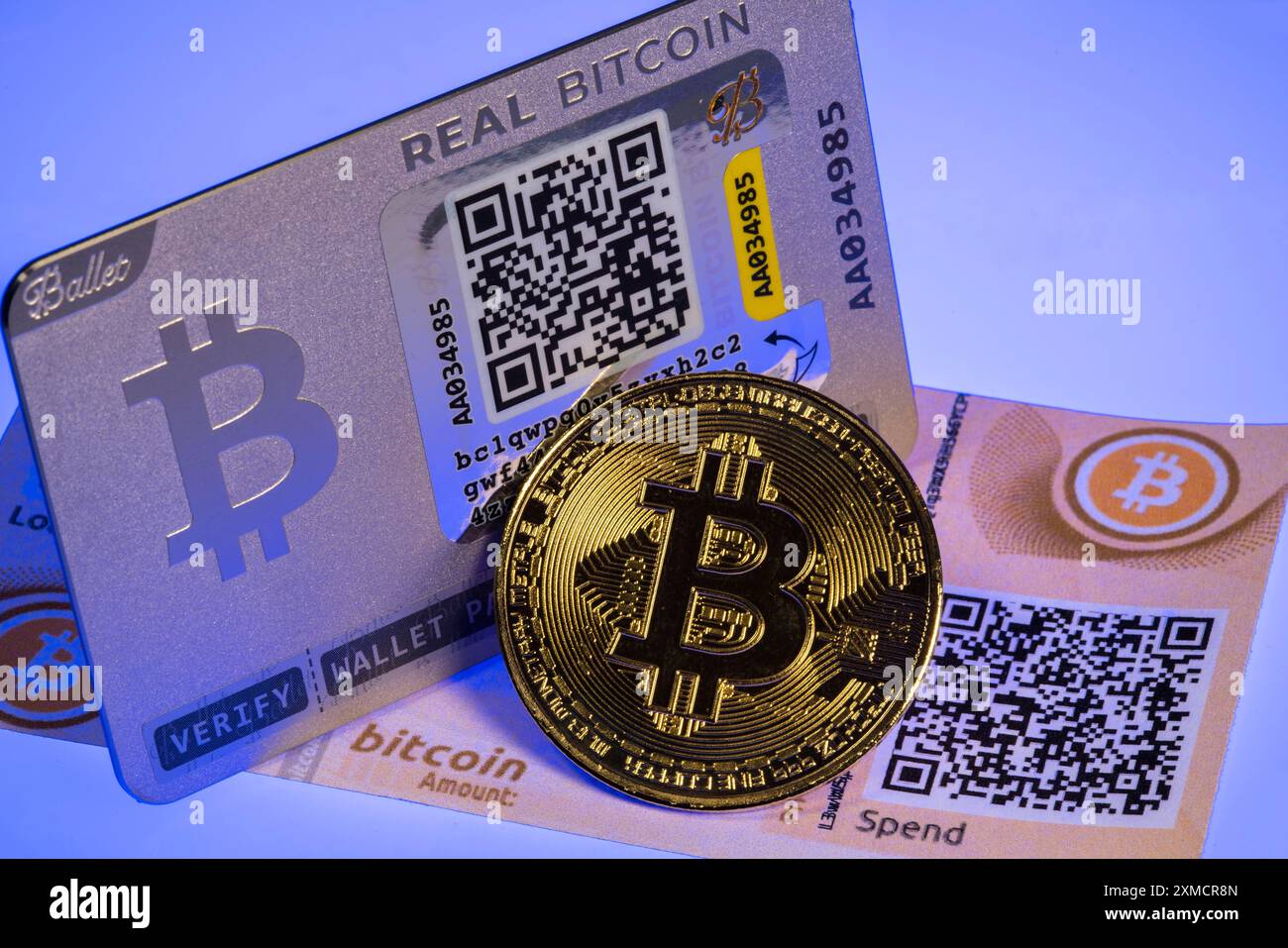Crypto wallets for cryptocurrencies, hardware wallets, paper wallets,  offline and alalog for secure access to cryptocurrencies, bitcoin, symbol  coin Stock Photo - Alamy