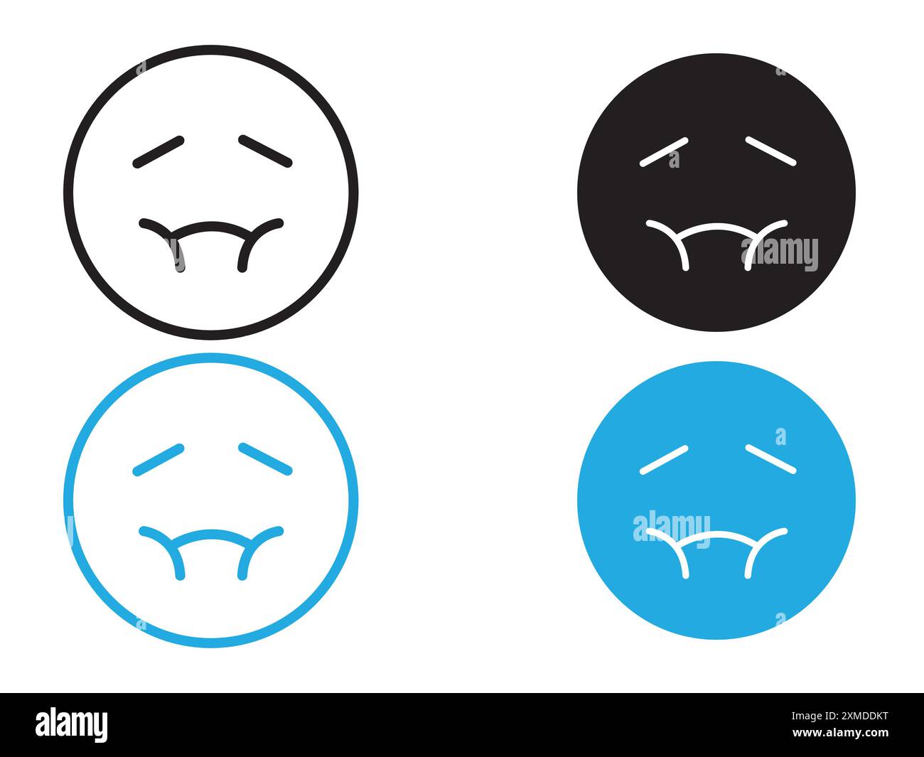 Simple icon vector sick puke hi-res stock photography and images - Alamy