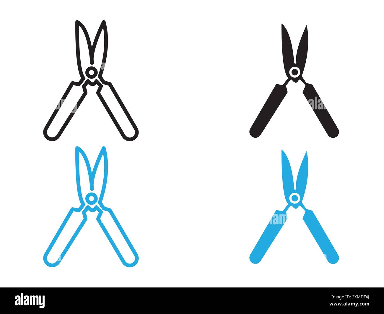 pruner icon vector line logo mark or symbol set collection outline ...
