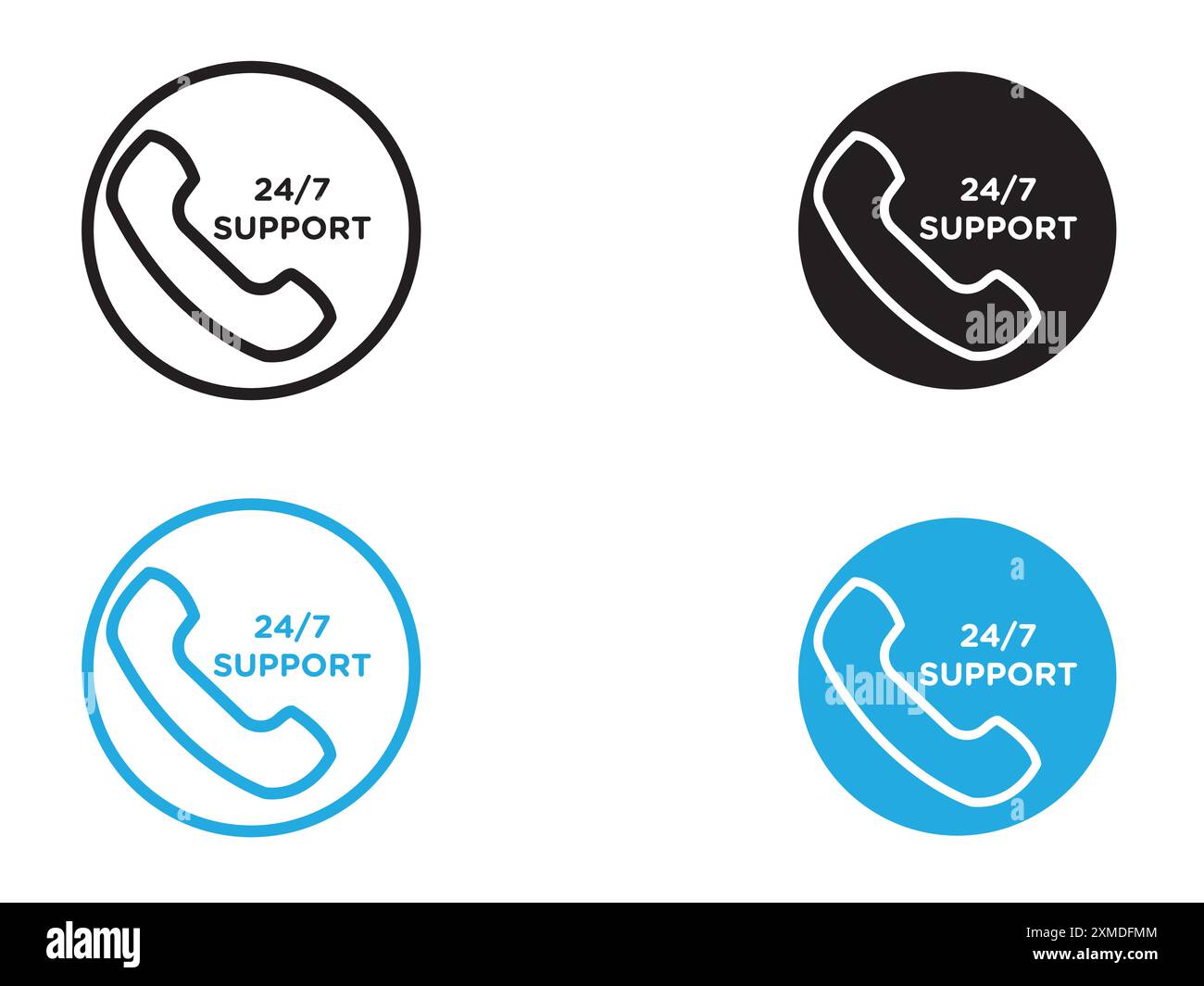 Call service Stock Vector Images - Alamy