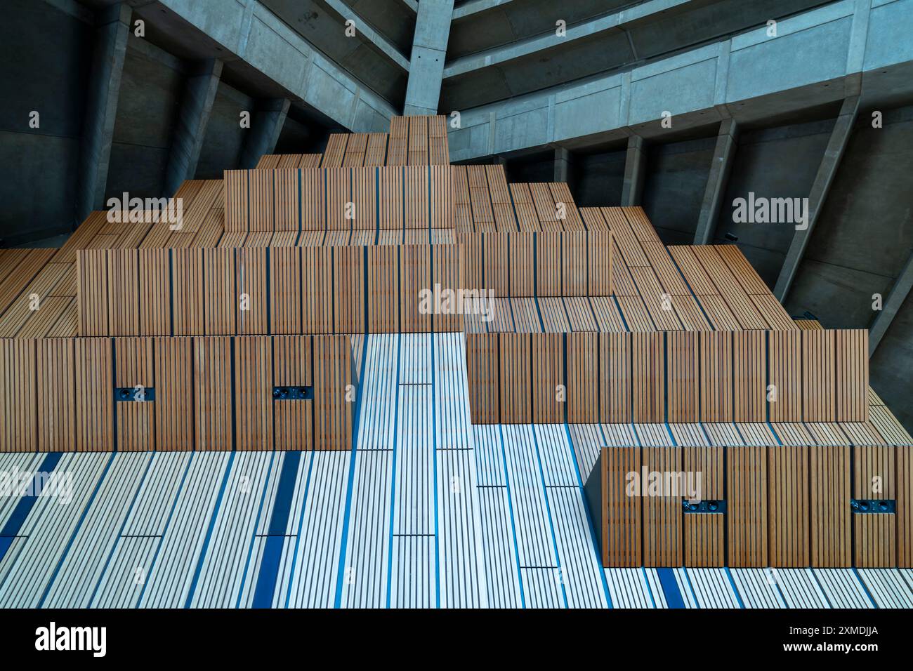 Interior architecture of the interior Opera House, Sydney, Austratlia ...